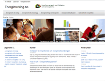 Tablet Screenshot of energimerking.no
